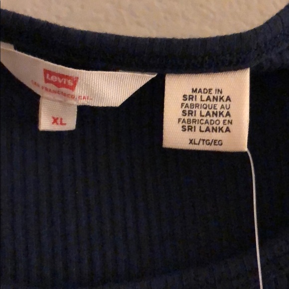 Blue Ribbed T-Shirt - Picture 3 of 6